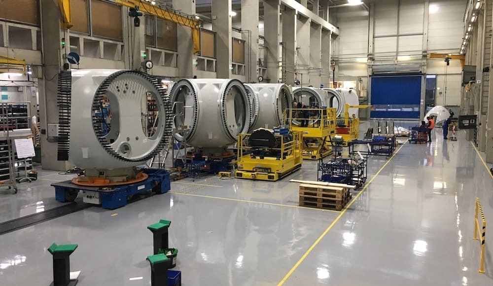 Лінія вала на вітровій станції GE Vernova в Зальцбергені